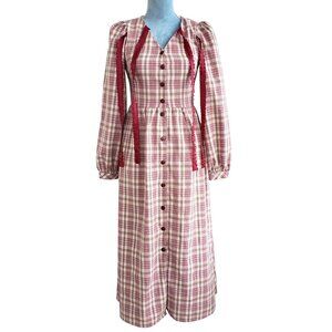 Masked Queen Peasant Style Long Sleeved dress